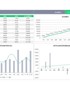 【HR高颜值实用带公式Excel图表模板】年度销量业绩分析报表Excel图表